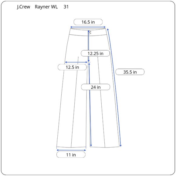 J. Crew Rayner Wide Leg Light Wash Whiskered Jeans Size 31 - Picture 10 of 10